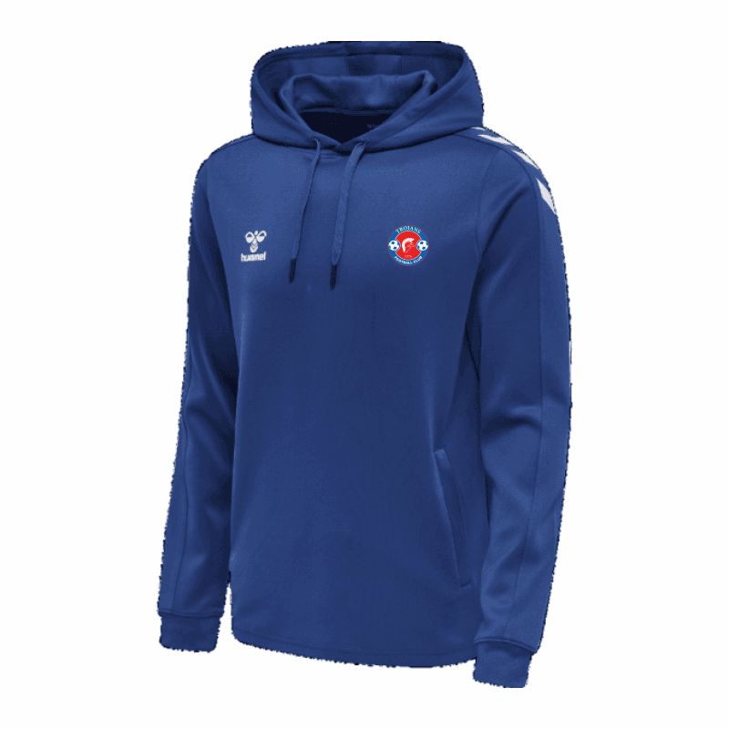 Barnham Trojans Coaches HMLCORE XK Hoodie (Small, Royal Blue, Initials)