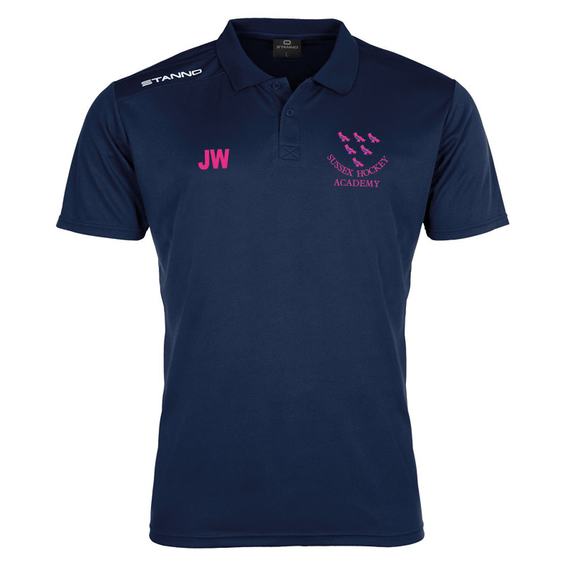 Sussex Hockey Unisex Polo Shirt (Medium Youth (140), Initials)