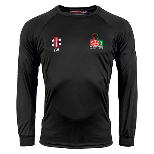 Bognor Regis Cricket Club Matrix Long Sleeve Training Tee (Age 7 - 8, Initials)