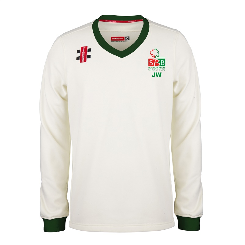 Bognor Regis Cricket Club Junior Long Sleeve Match Sweater