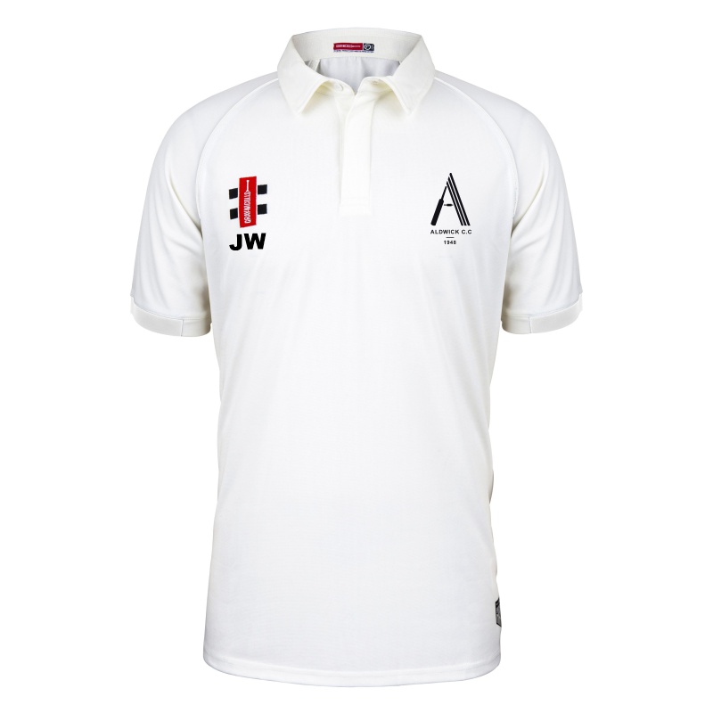 Aldwick Cricket Club Short Sleeve Match Shirt (Age 5 - 6, Initials)