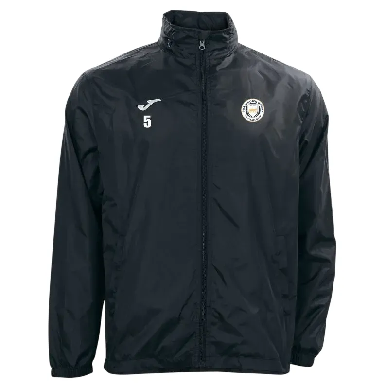 Portsdown Pumas Rain Jacket  (Black, 6XS, Kit Number)