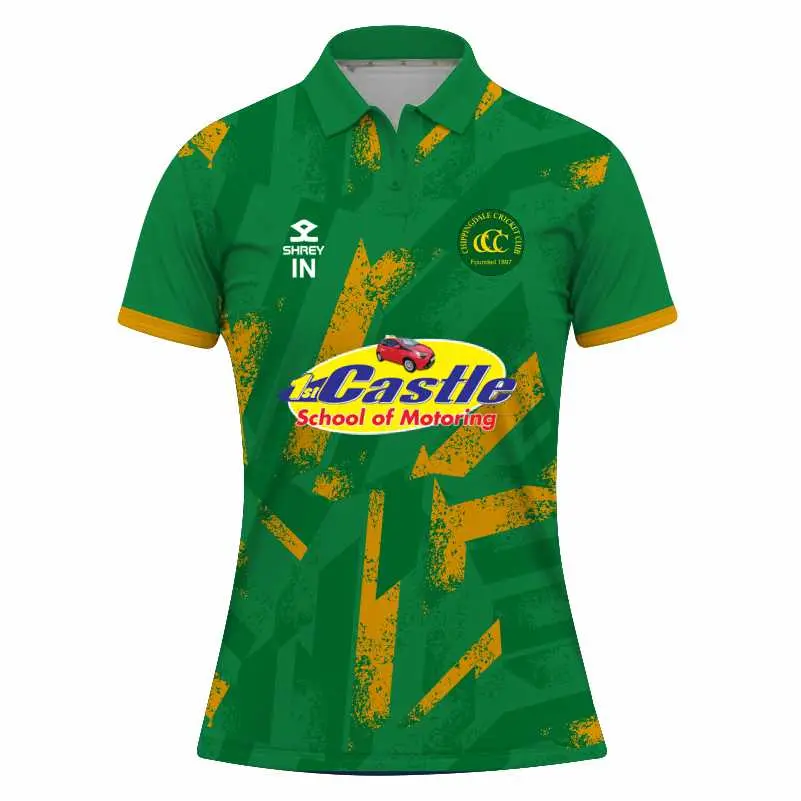 Chippingdale Cricket Club Ladies T20 Short Sleeve Match Shirt (XS, Kit Number)