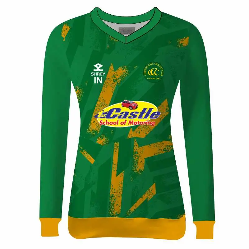 Chippingdale Cricket Club Ladies T20 Long Sleeve Match Sweater (XS, Kit Number)