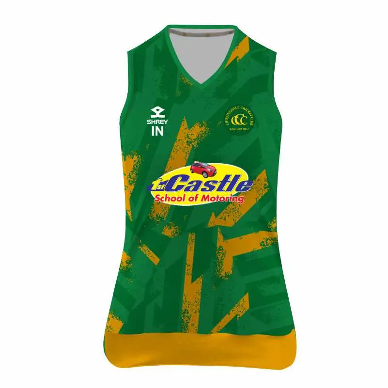 Chippingdale Cricket Club Ladies T20 Sleeveless Match Slipover (XS, Kit Number)