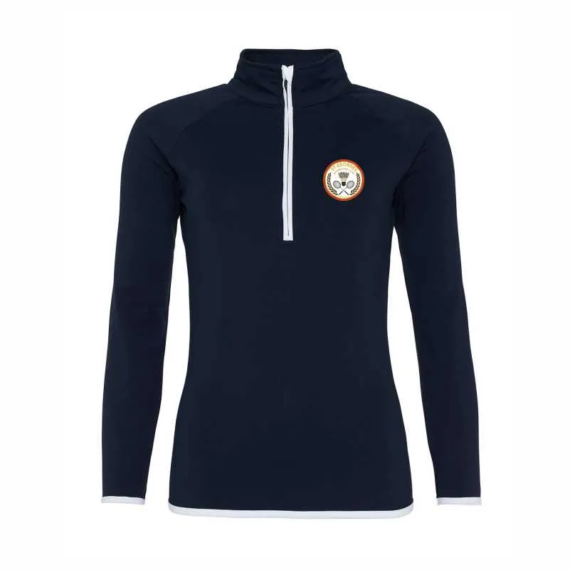 St George's Badminton Club Ladies 1/4 Zip (XS, Initials)