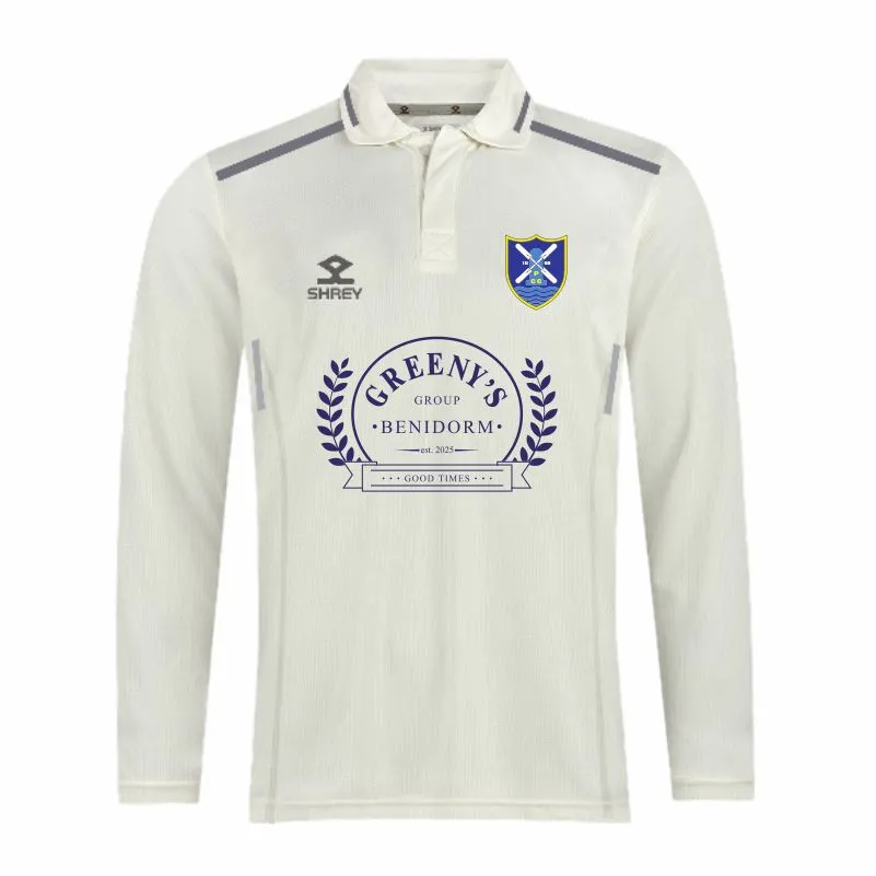 Pagham Cricket Club Senior Long Sleeve Match Shirt (XS, Name and Number)