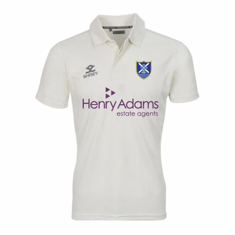 Pagham Cricket Club Junior Short Sleeve Match Shirt (SJ, Initials)