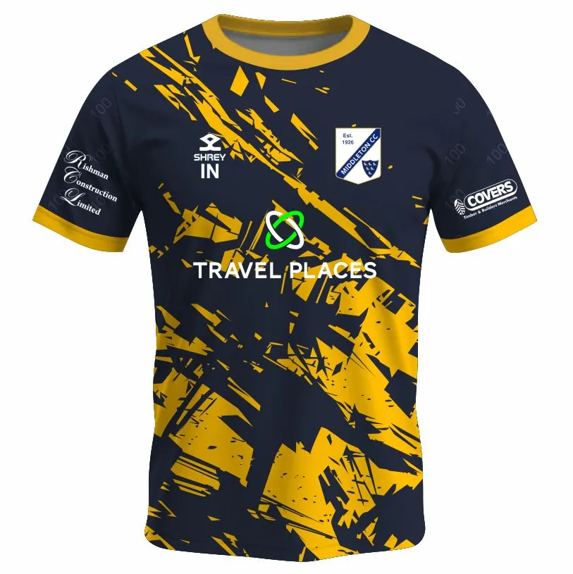 Middleton Cricket Club Juniors T20 Shirt Sleeve Match Shirt (SJ, Initials)