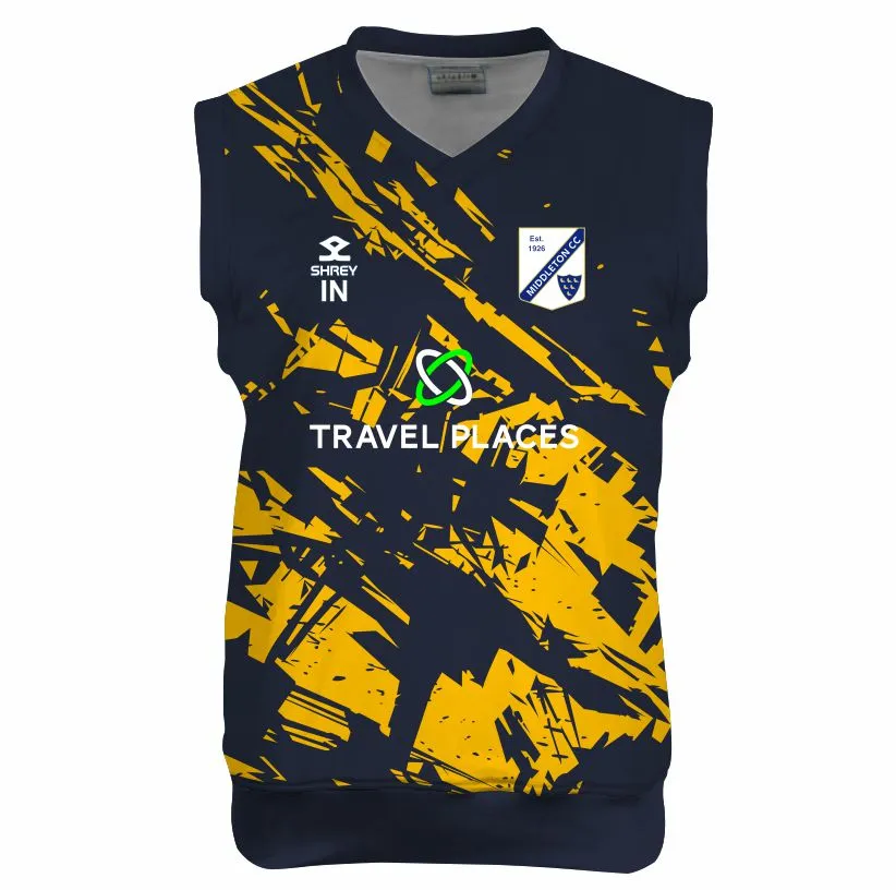 Middleton Cricket Club Juniors T20 Sleeveless Match Slipover (SJ, Initials)