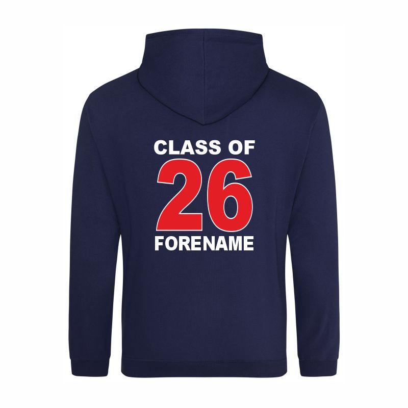 English Martyrs 2026 Leavers Hoodie (Navy, Age 7 - 8, Name)