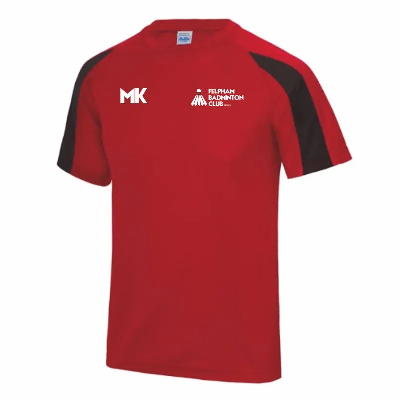 Felpham Badminton Club T Shirt (Small, Initials, Nickname)