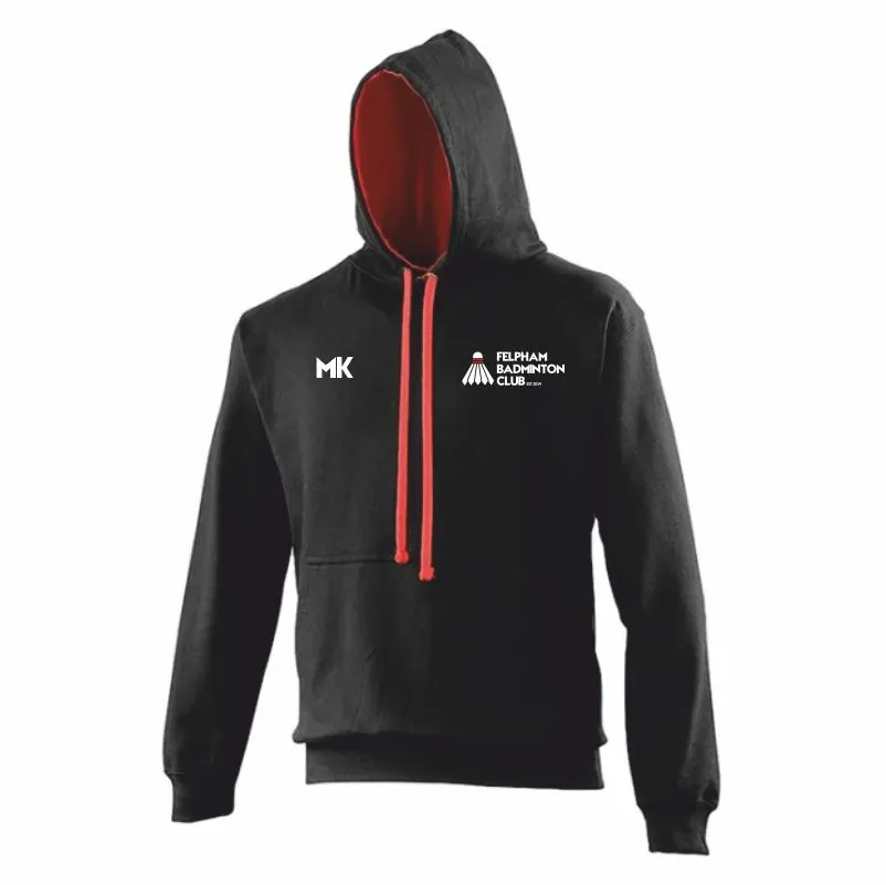 Felpham Badminton Club Hoodie (XS, Initials, Nickname)