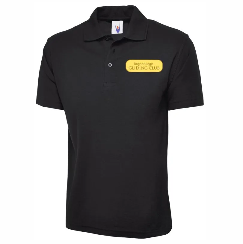 Bognor Regis Gliding Club Polo Shirt (Black, XS)