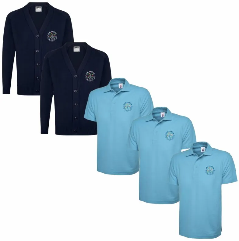 East Preston Infants School Cardigan Daywear Bundle