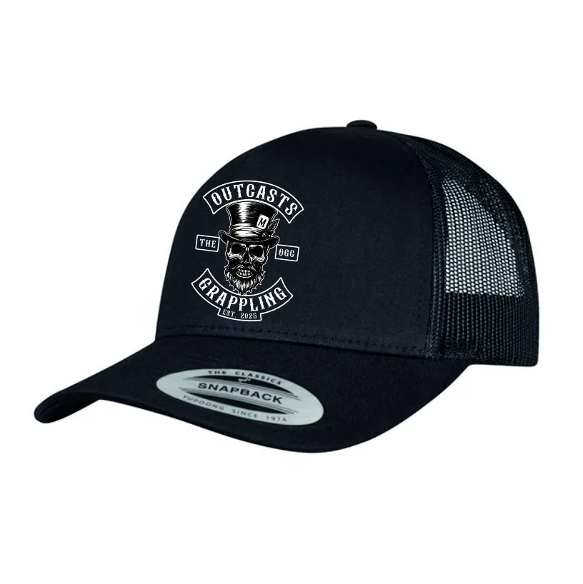 The Outcasts Grappling Club Skull Trucker Cap