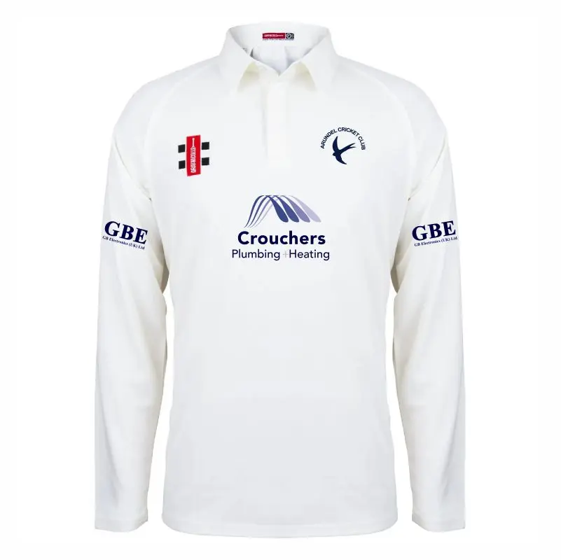 [WOO/437] Arundel Cricket Club Long Sleeve Match Shirt (5-6 Years, Initials)