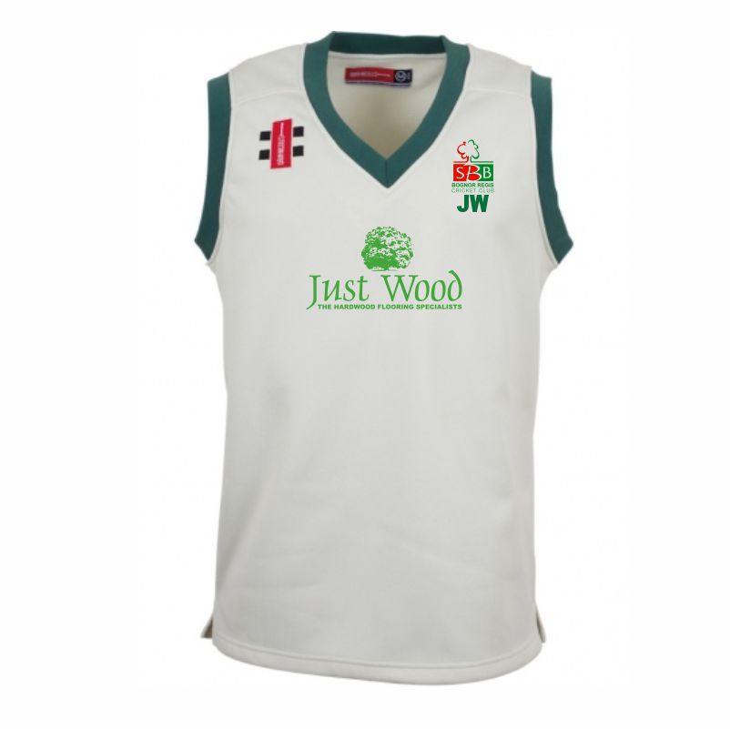 [WOO/627] Bognor Regis Cricket Club Senior Sleeveless Match Sweater (XS, Initials)