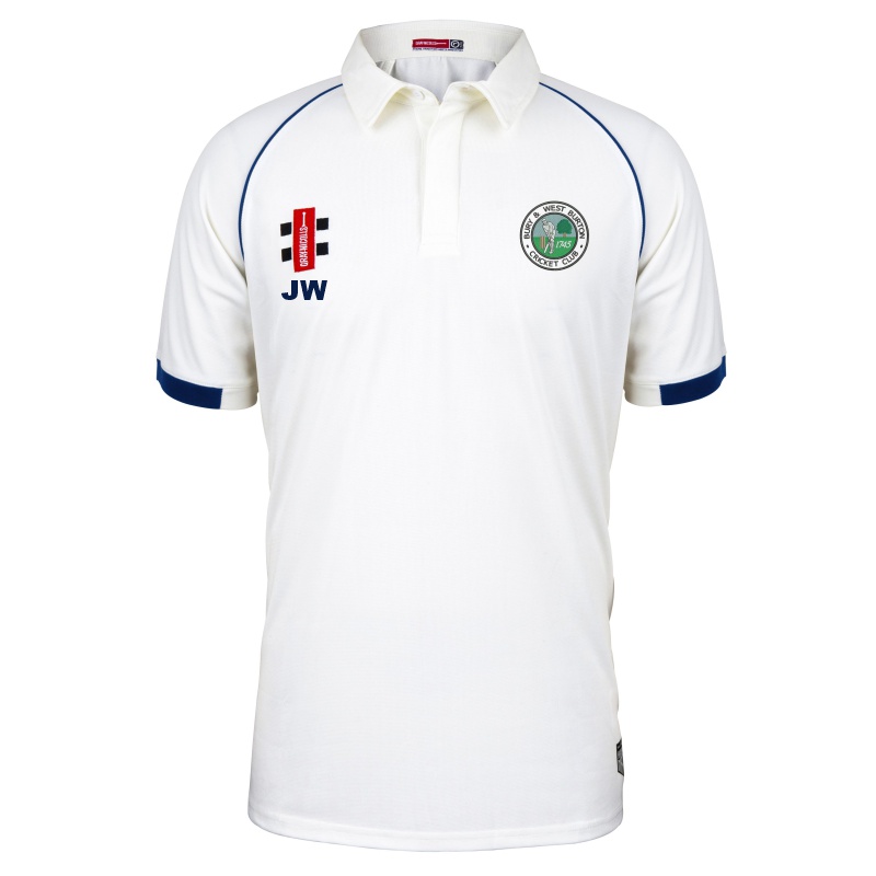 [WOO/2353] Bury & West Burton Cricket Club Short Sleeve Match Shirt (XS, Initials)