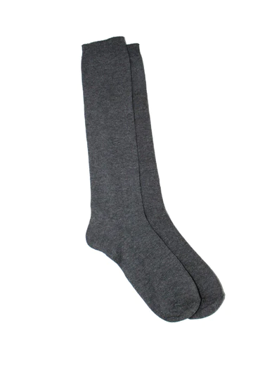 Grey Cotton Rich Knee High Socks (3-pack)