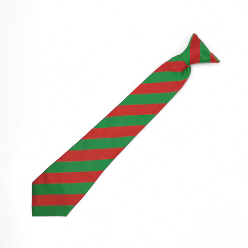 Rose Green Clip On Tie