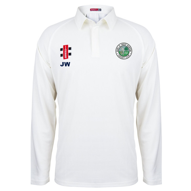 Bury & West Burton Cricket Club Long Sleeve Match Shirt