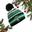 Bognor Town Youth Striped Bobble Hat
