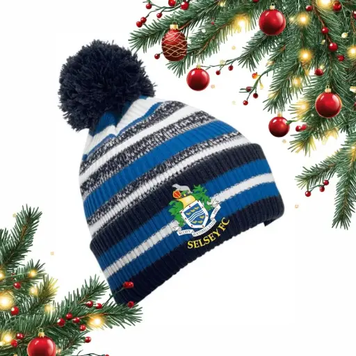 Selsey Youth FC Striped Bobble Hat 