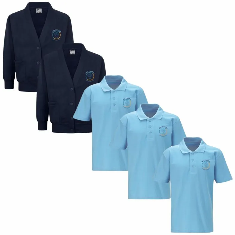 East Preston Junior School Cardigan Daywear Bundle