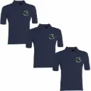 Downview Primary School 3 Navy Polo Shirts Bundle