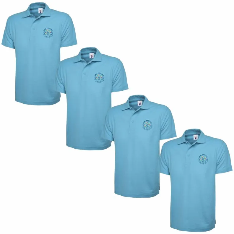 East Preston Infants School 4 Polo Shirts Bundle