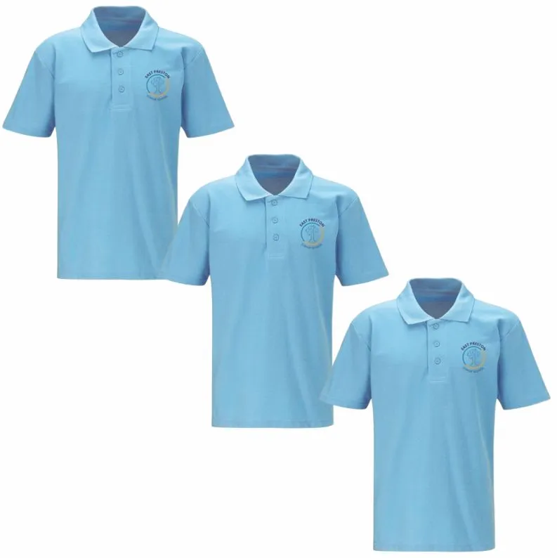 East Preston Junior School 3 Polo Shirts Bundle
