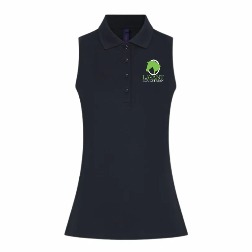 Lavant Equestrian Club Ladies Sleeveless Polo Shirt
