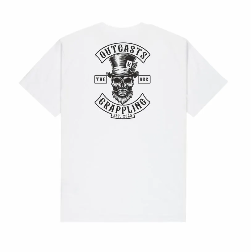 The Outcasts Grappling Club Junior Skull T Shirt