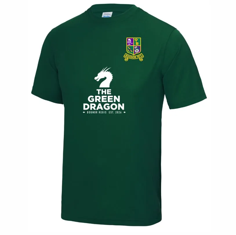 Bognor Rugby Club Green Dragon Warm Up T Shirt